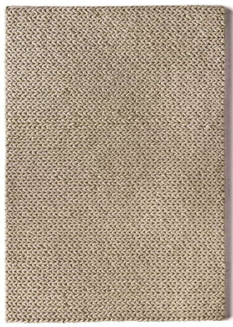 Neutral-Coloured Wool Rug with a Textured Weave for Stylish Home Decor