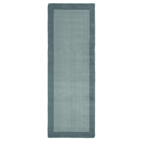 Stylish Wool Rug in a soothing blue shade perfect for adding elegance to any hallway