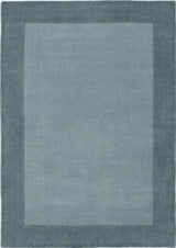 Soft blue Wool Rug with a modern design, perfect for adding elegance to any room