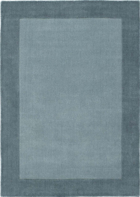 Soft blue Wool Rug with a modern design, perfect for adding elegance to any room