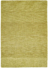 Elegant green Wool Rug with a soft texture, perfect for adding warmth to any room