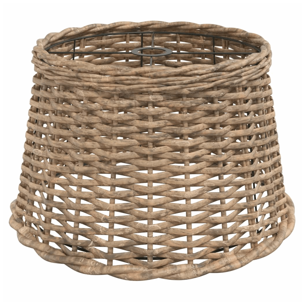 vidaXL Woven Rattan Lamp Shade in Natural Finish for a Boho Style Interior
