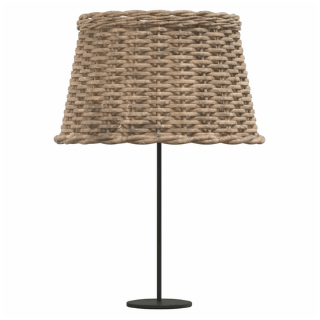 vidaXL Natural Woven Lamp Shade with Metal Base for a Rustic Home Decor Style