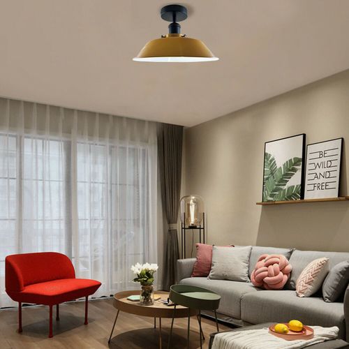 Modern Industrial Ceiling Light Fitting Flush Mount Light Metal Indoor Light LEDSone