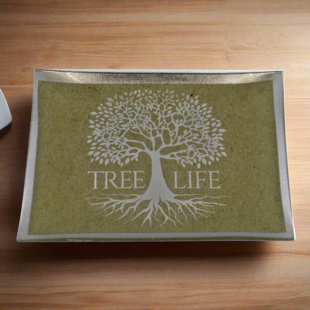 10x14cm Tree Life Trinket Dish - Shades 4 Seasons