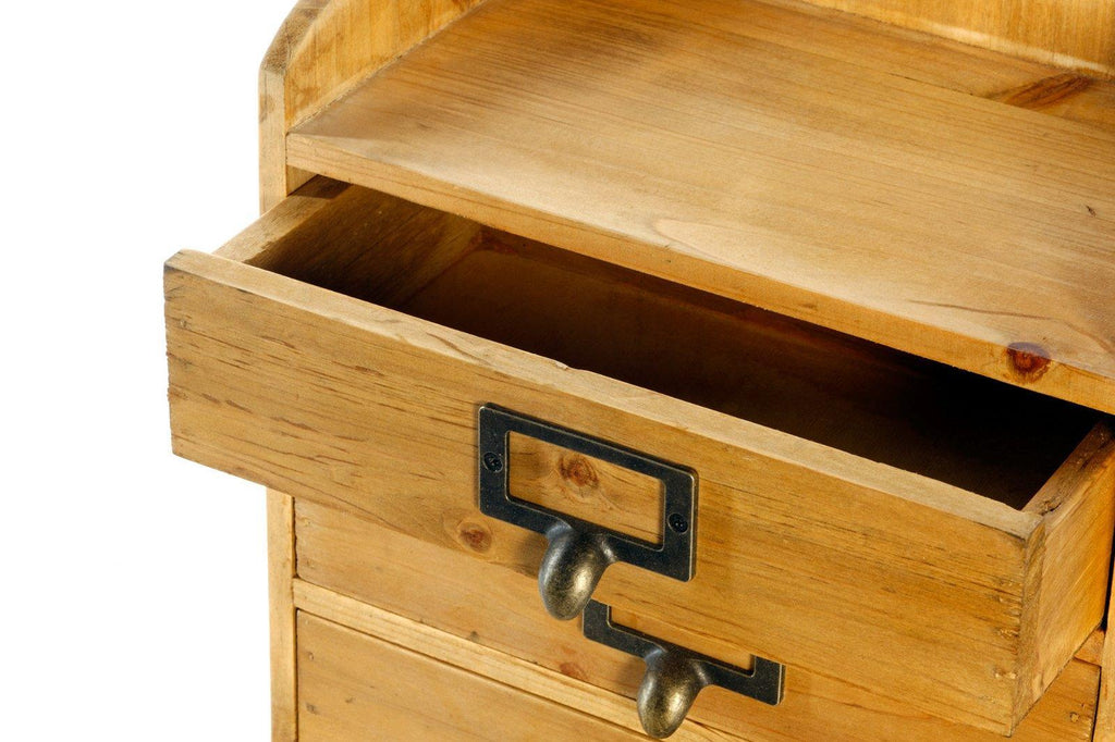 3 Drawers Rustic Wood Storage Organizer - Shades 4 Seasons