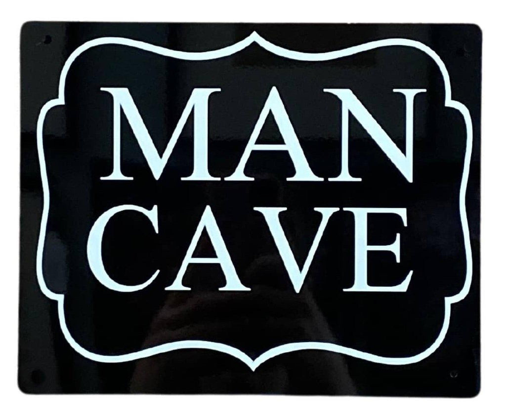 Metal Art Wall/Door Sign. - Man Cave - Shades 4 Seasons