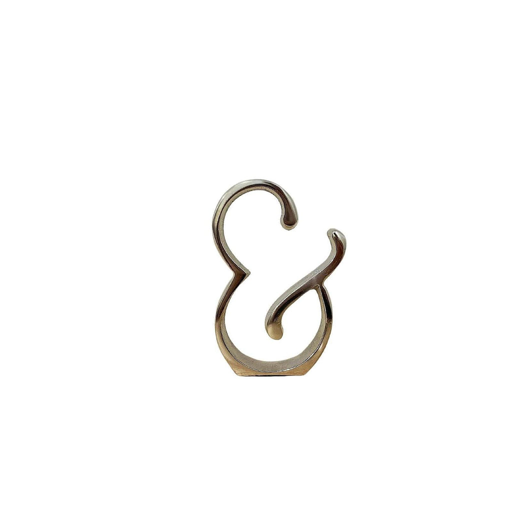 Silver Aluminium Ampersand or And Sign Ornament - Shades 4 Seasons