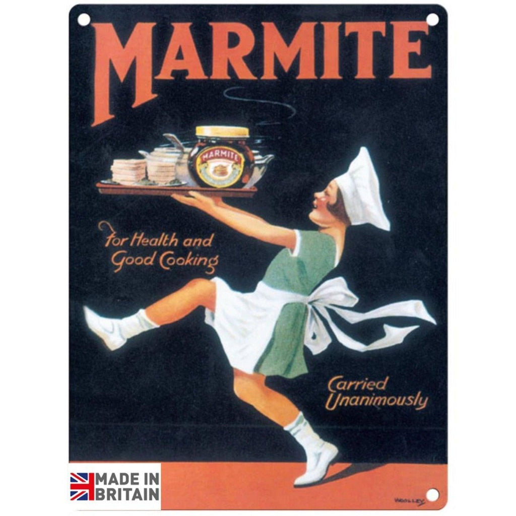 Small Metal Sign 45 x 37.5cm Vintage Retro Marmite - Shades 4 Seasons