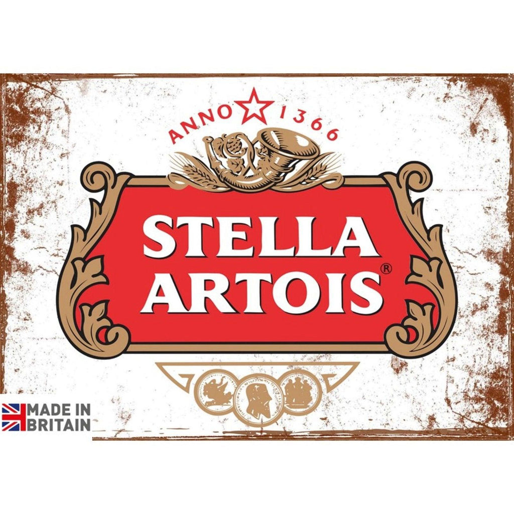 Large Metal Sign 60 x 49.5cm Stella Artois - Shades 4 Seasons
