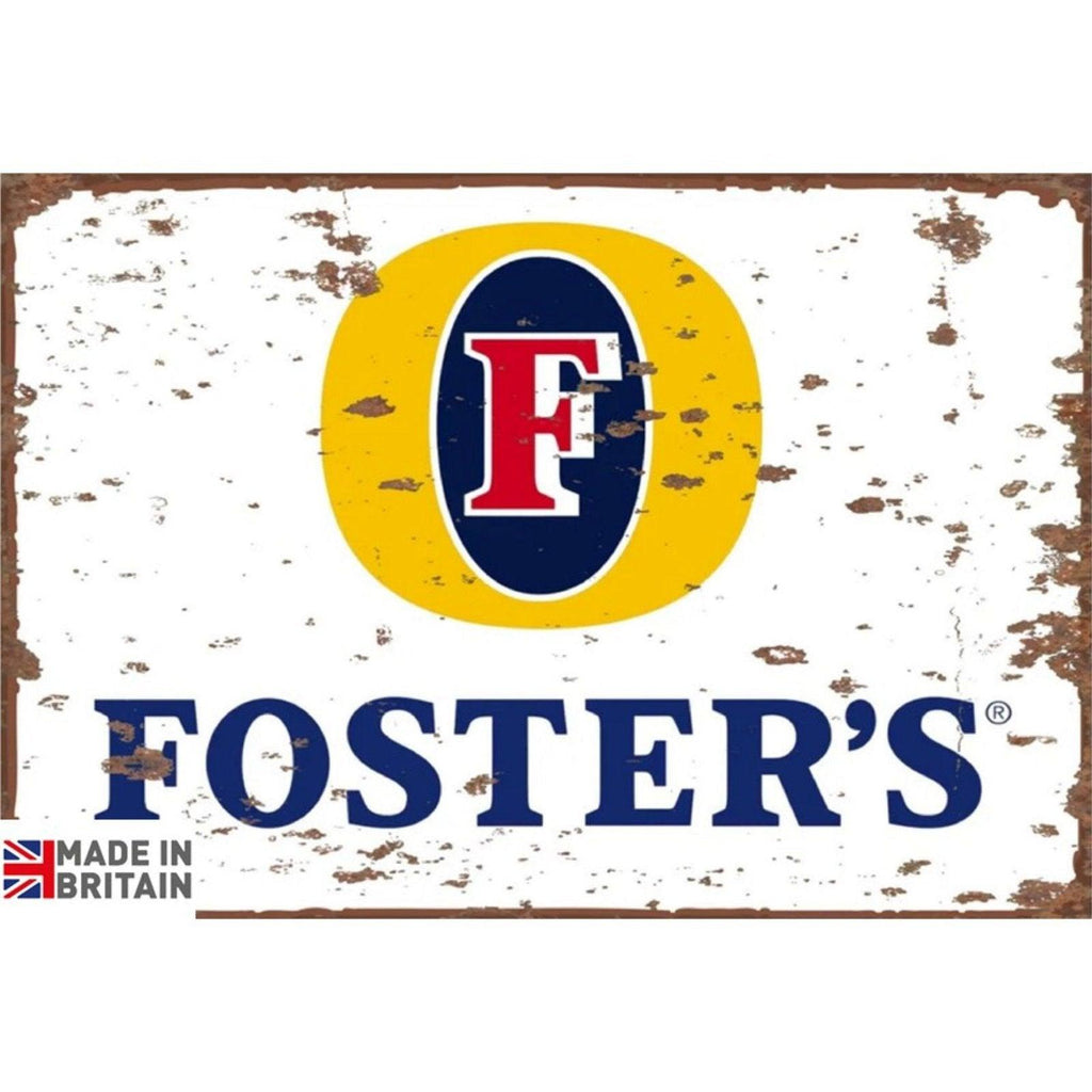 Small Metal Sign 45 x 37.5cm Foster's Ice Cold - Shades 4 Seasons