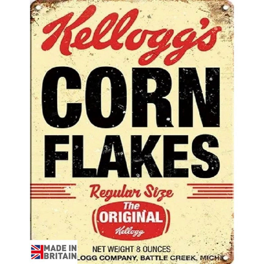 Large Metal Sign 60 x 49.5cm Kellogs Corn Flakes - Shades 4 Seasons