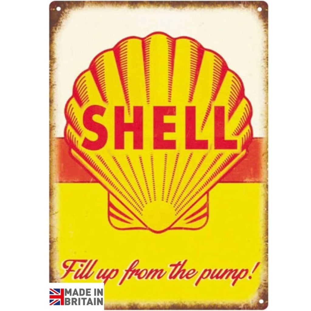Small Metal Sign 45 x 37.5cm Shell - Shades 4 Seasons