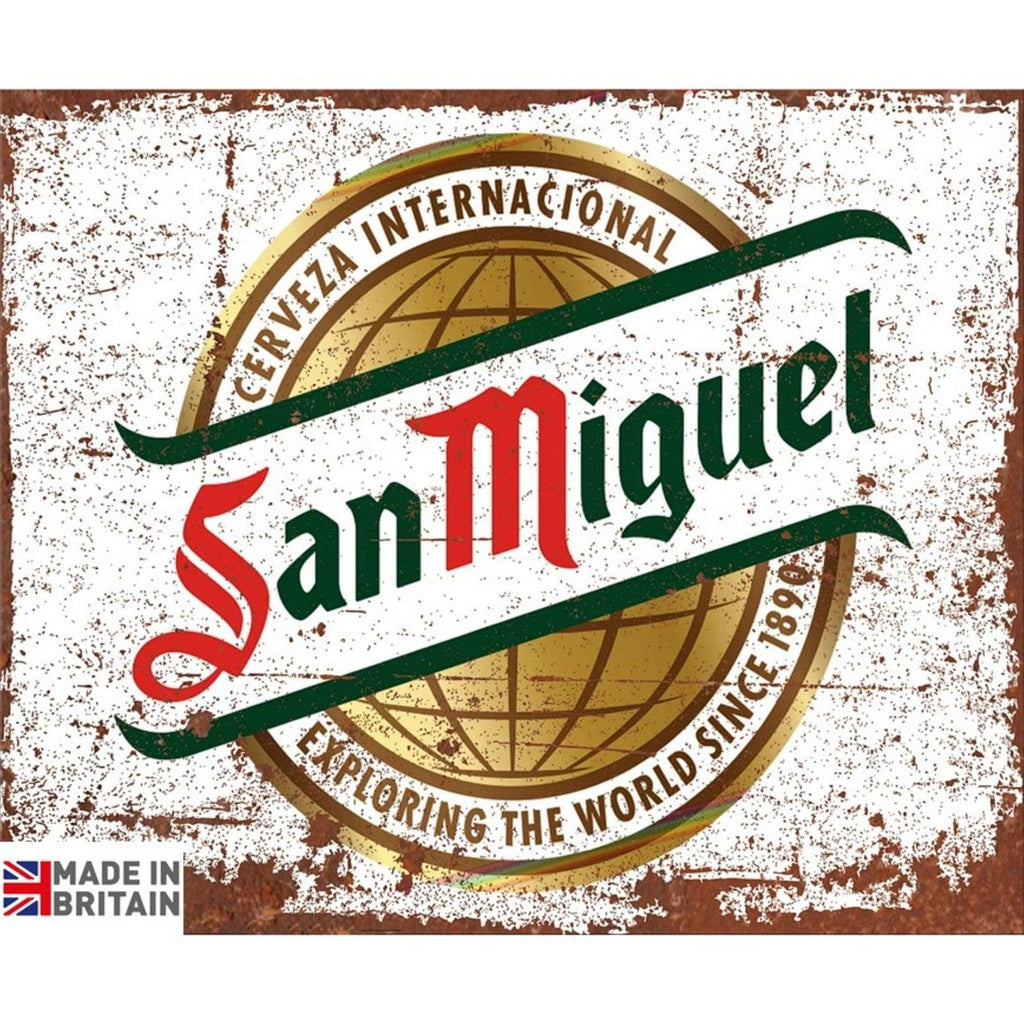 Small Metal Sign 45 x 37.5cm Beer San Miguel - Shades 4 Seasons
