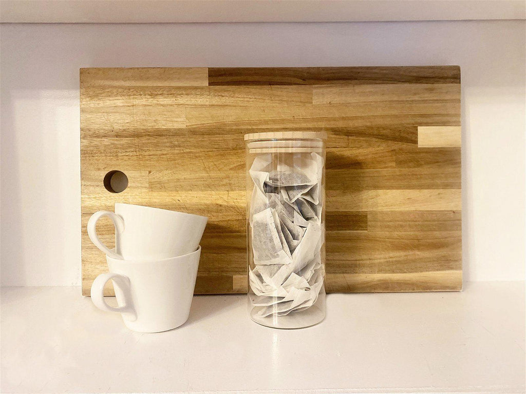 Glass Jar With Bamboo Lid 21cm - Shades 4 Seasons