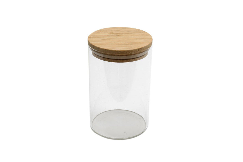 Glass Jar With Bamboo Lid 14cm - Shades 4 Seasons