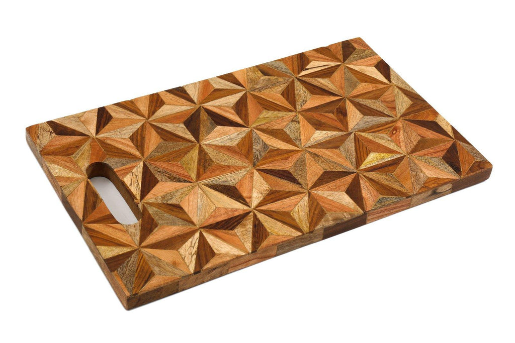 Wood Inlay Serving Tray - Shades 4 Seasons
