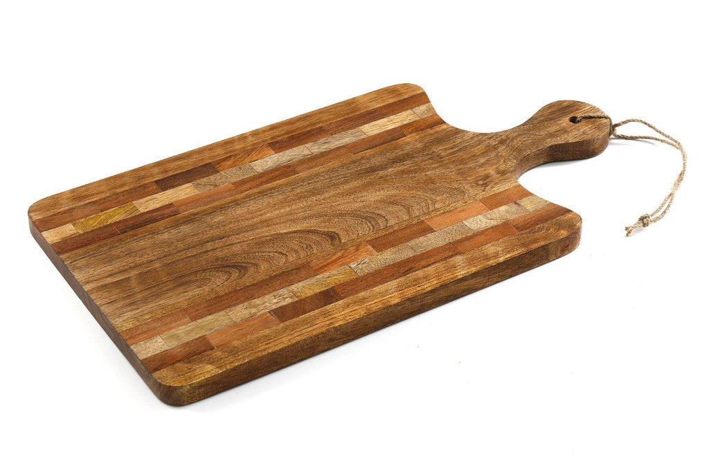 Striped Wooden Large Chopping Board - Shades 4 Seasons