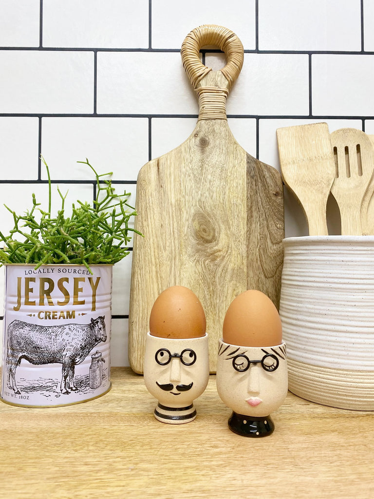 Mr and Mrs Egg Cups - Shades 4 Seasons