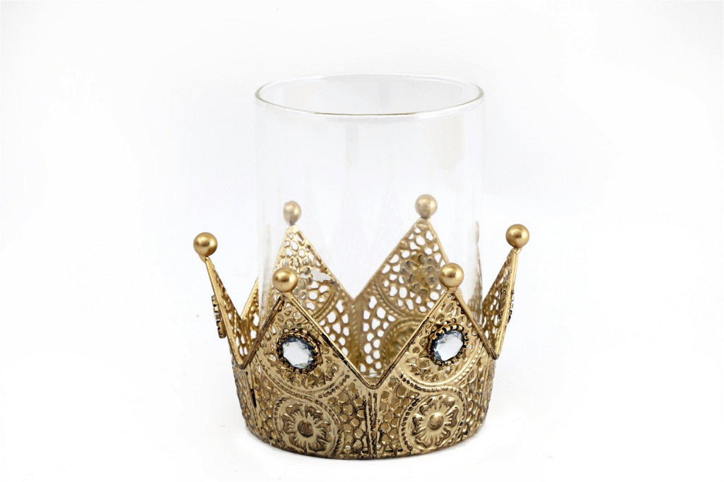 Gold Crown Candle Holder - Shades 4 Seasons