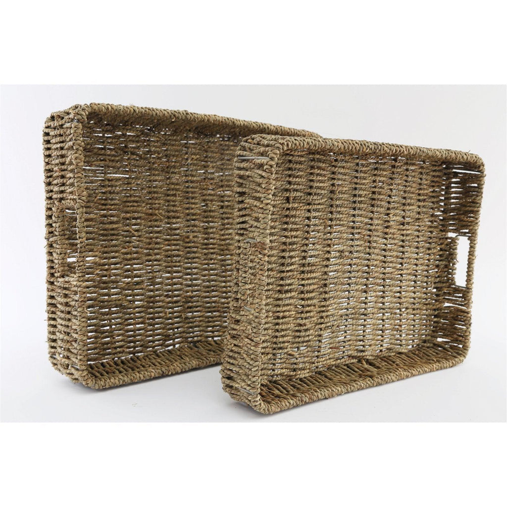 Two Dried Seagrass Trays - Shades 4 Seasons