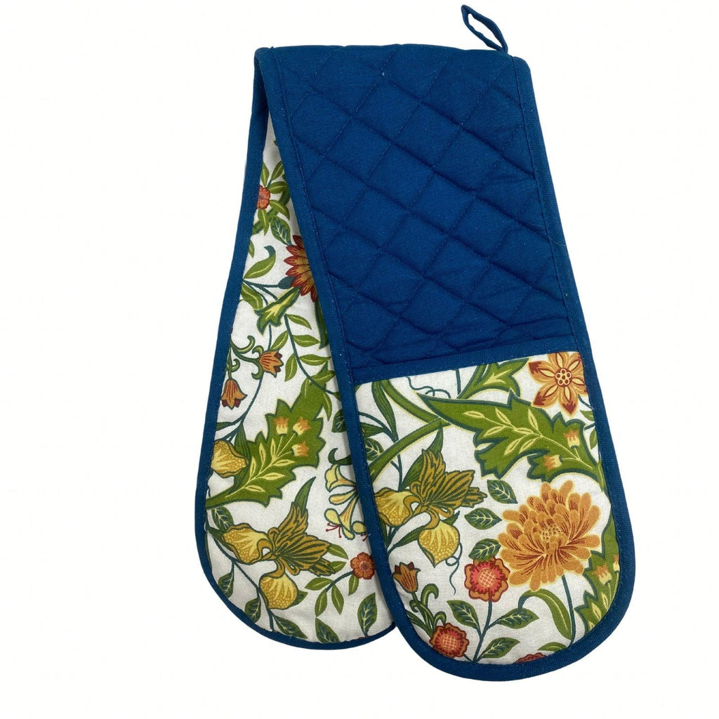 Blue Sussex Double Oven Glove - Shades 4 Seasons