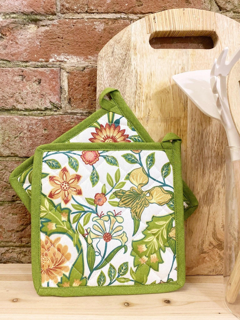 Pack of Two Green Sussex Pot Holder - Shades 4 Seasons