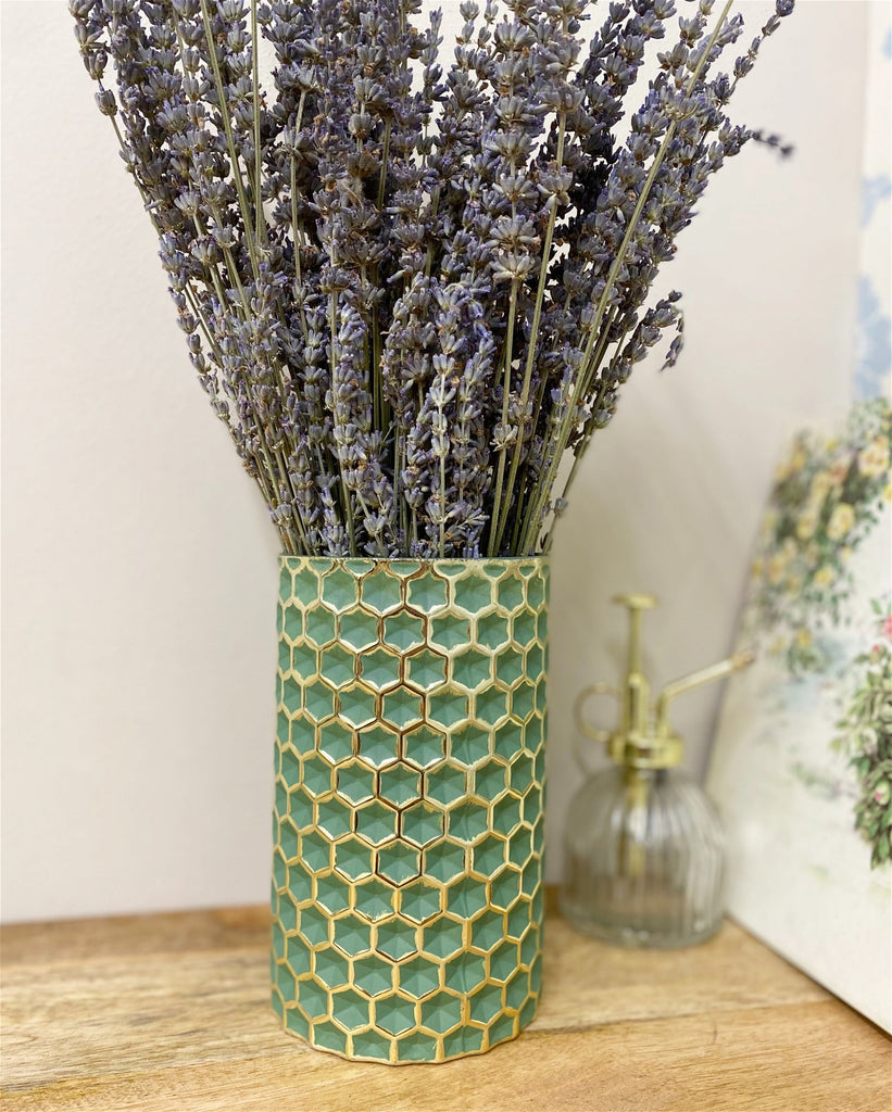 Honeycomb Vase Green - Shades 4 Seasons