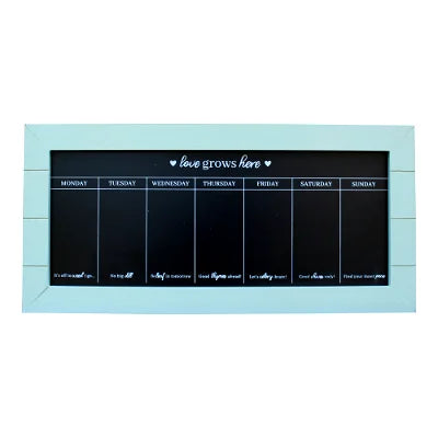 67x32 Chalkboard Week Planner, Green - Shades 4 Seasons
