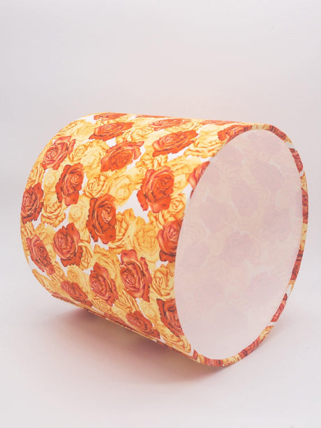 Handmade Drum Lamp Shade with Rose Print Shades 4 Seasons