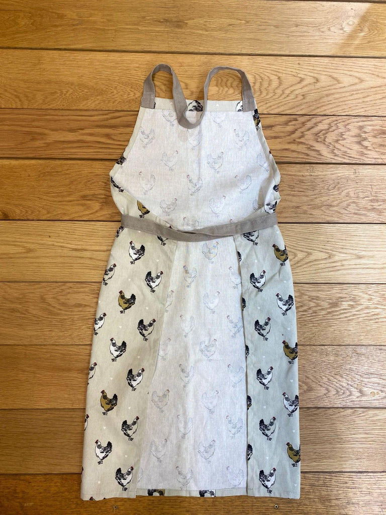 Apron With A Chicken Print Design - Shades 4 Seasons