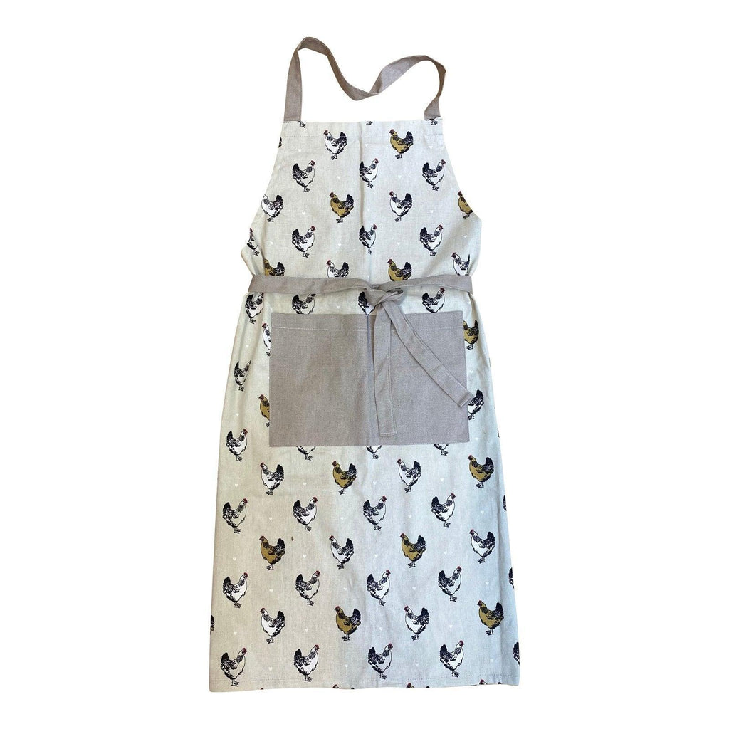 Apron With A Chicken Print Design - Shades 4 Seasons