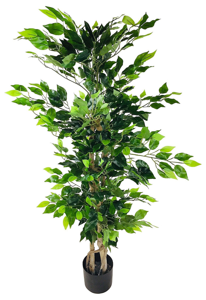 Artificial Ficus Tree with Natural Trunk 125cm - Shades 4 Seasons