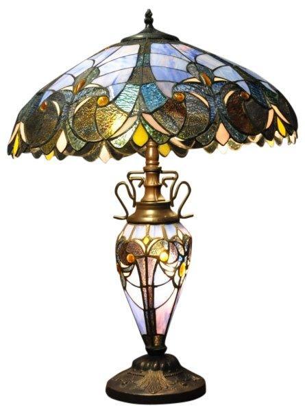 Blue Double Tiffany Lamp 68cm - Shades 4 Seasons