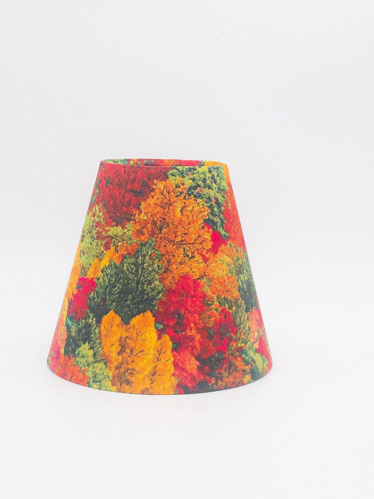 Candle Clip Lampshade - Harvest Time Pumpkin & Forest Trees Designs Forest Trees Shades 4 Seasons