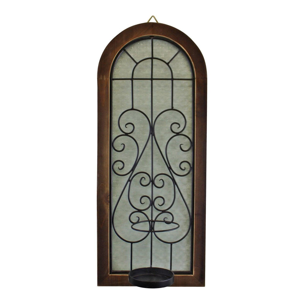 Candle Wall Sconce, Arched Design - Shades 4 Seasons