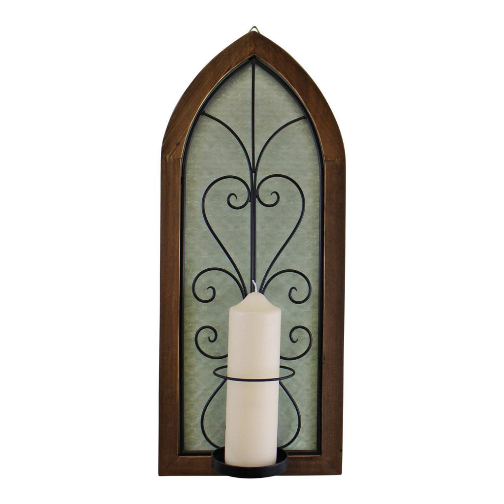 Candle Wall Sconce, Church Window Design - Shades 4 Seasons