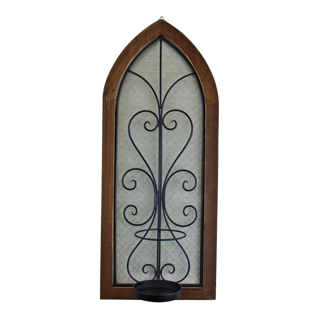 Candle Wall Sconce, Church Window Design - Shades 4 Seasons