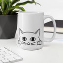 Cat Fabulous Cat Mug - Black or White 15oz white Shades 4 Seasons