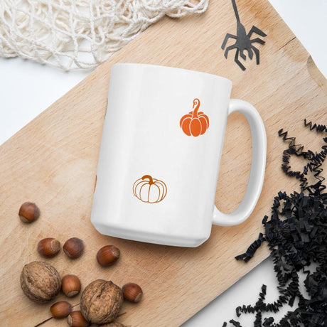 Pumpkin glossy ceramic coffee mug 15oz Shades 4 Seasons