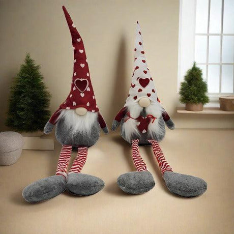 Christmas Gonk Gnome Shelf Sitters - Set of 2 Shades 4 Seasons