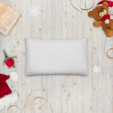 Christmas Couch Cushion - Holly Design on White Background 20″×12″ Shades 4 Seasons