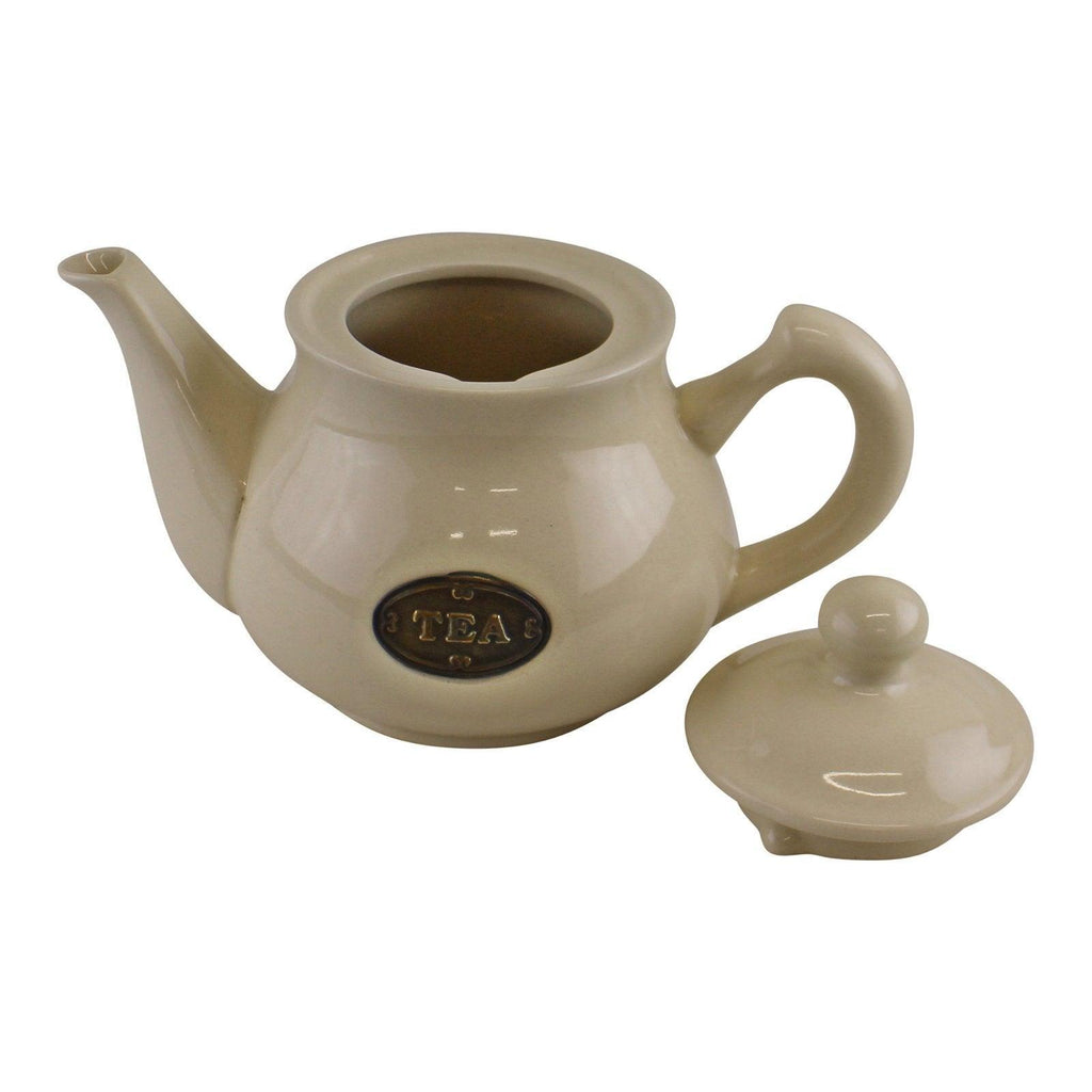 Country Cottage Cream Ceramic Teapot - Shades 4 Seasons