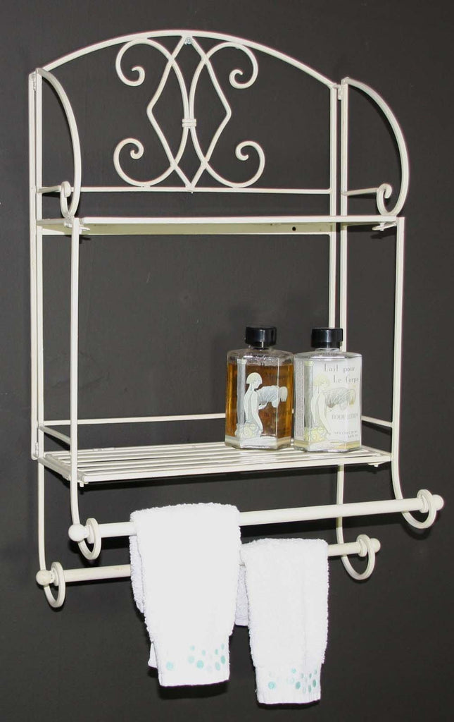 Cream Diamond Bathroom Shelf Unit - Shades 4 Seasons