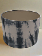 Black and White Hand Dyed Batik Fabric Light & Shadow Drum Lamp Shade Shades 4 Seasons