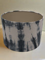 Black and White Hand Dyed Batik Fabric Light & Shadow Drum Lamp Shade Shades 4 Seasons