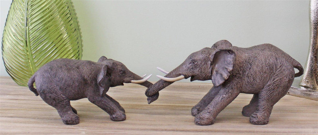 Elephants Holding Trunks Ornament - Shades 4 Seasons