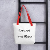 Shades 4 Seasons Simply The Best Fabric Tote Bag Red Shades 4 Seasons