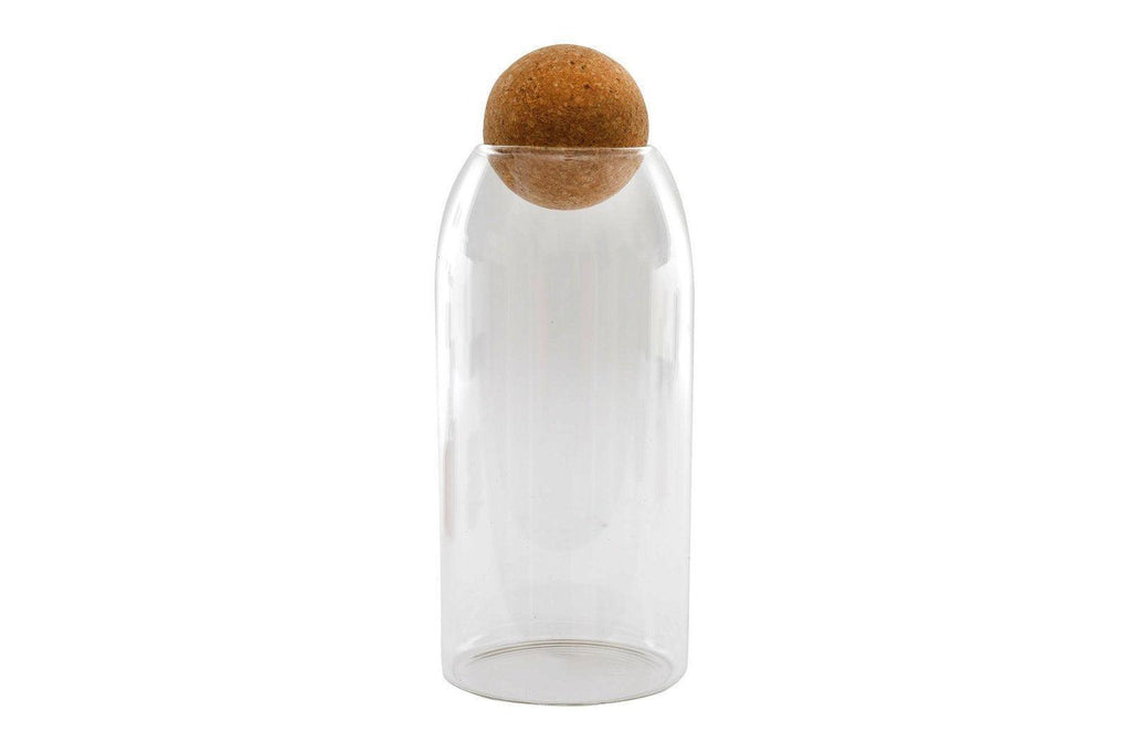 Glass Canister With Cork Stopper 26cm - Shades 4 Seasons