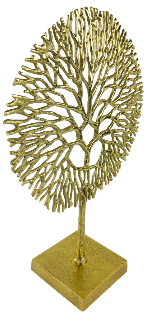 Gold Coral Sculpture - Shades 4 Seasons